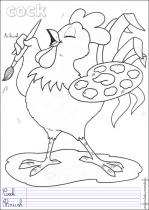 coloriage-coq-2